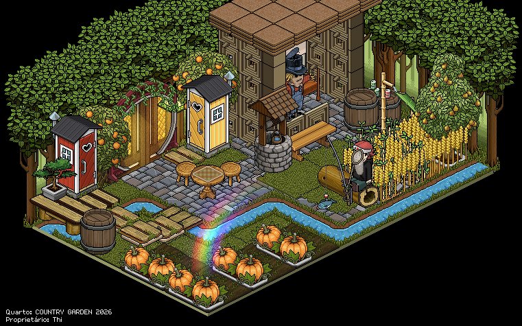 graubiu's tweet image. COUNTRY GARDEN 2026 @HabboOrigins #habboorigins
