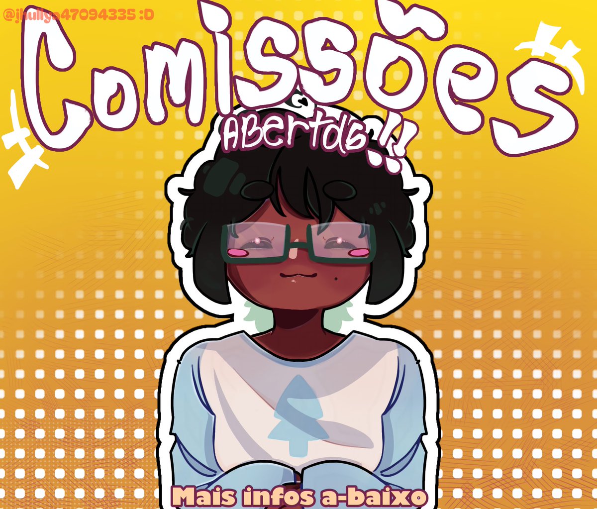 • COMISSÕES ABERTAS • 

Decidi começar a fazer comissões tava pensando fazer isso faz um tempinhoksksks (tenho 3 slots abertos pra mim não enlouquecerKKK) 

Quem quiser só me chamar na DM :D