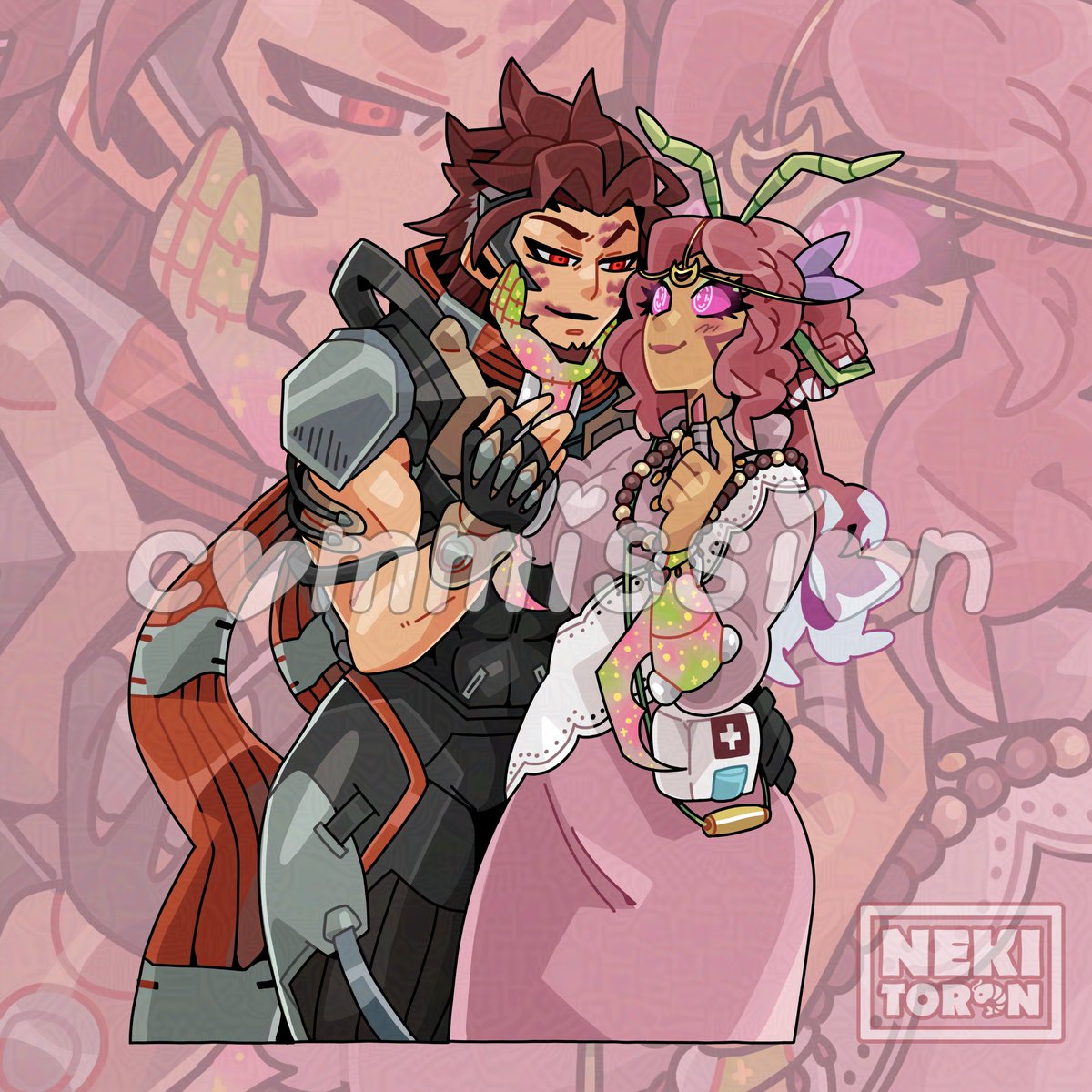 nekitoototo's tweet image. Orchid giving Emre lots of love 💋
Commission for: Anon
 
#originalcharacterart #commissionsopen