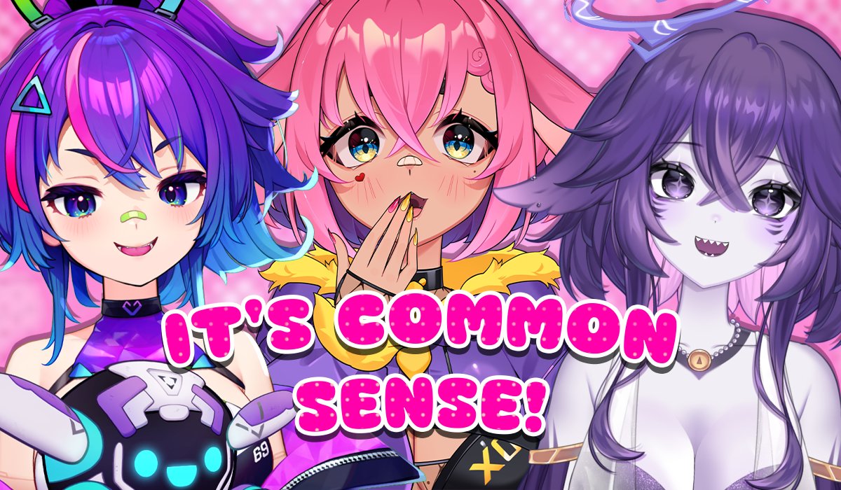 Introducing a new game show called ‘IT’S COMMON SENSE!’ 🤔
A show where I bring two contestants to answer YOUR common sense questions!! How bad can this go?

First contestants are the science leader <a href="/ProjektNut/">Projekt Melody A Nut Between Worlds</a> and the biggest shark of all <a href="/MegalodonVT/">MegalodonVT | Shark Vtuber 🦈🫧💜</a> !! 😈