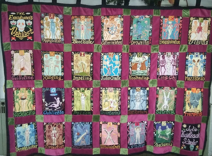 JulieKSchuler's tweet image. The Executioner's Alphabet
Hand Embroidered artwork

jschulerart.etsy.com/listing/882774…

#handembroidery #alphabet #darkart #macabre #textileart #fiberart #handmade