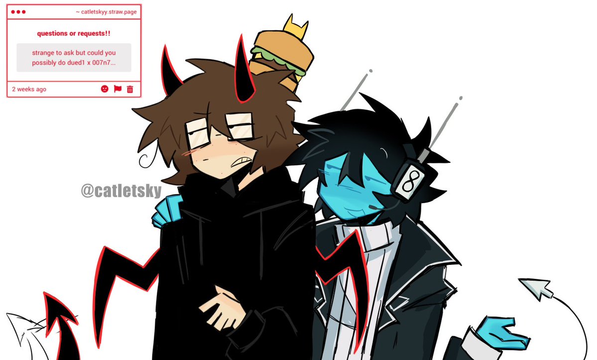 catletsky's tweet image. idk much about this pairuhm! #007n7 #Dued1