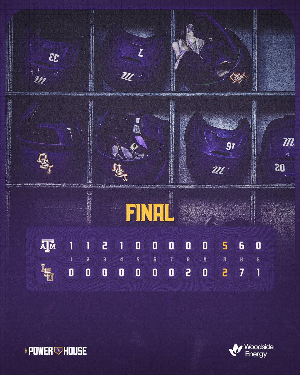 LSUbaseball's tweet image. Final