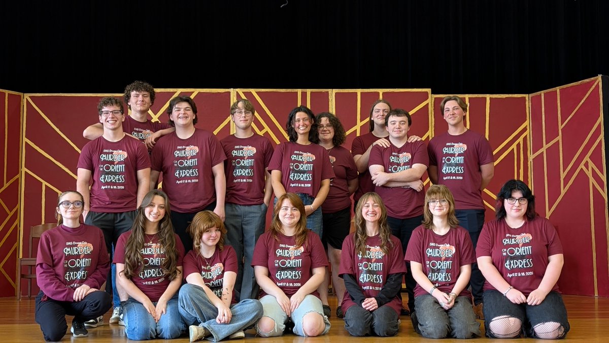 MooreSHS's tweet photo. Murder on the Orient Express cast and crew photos! It was an amazing turnout each night and I'm thankful for all the support shown to these students who have worked hard these past few months https://t.co/6Ik8K1ONZb