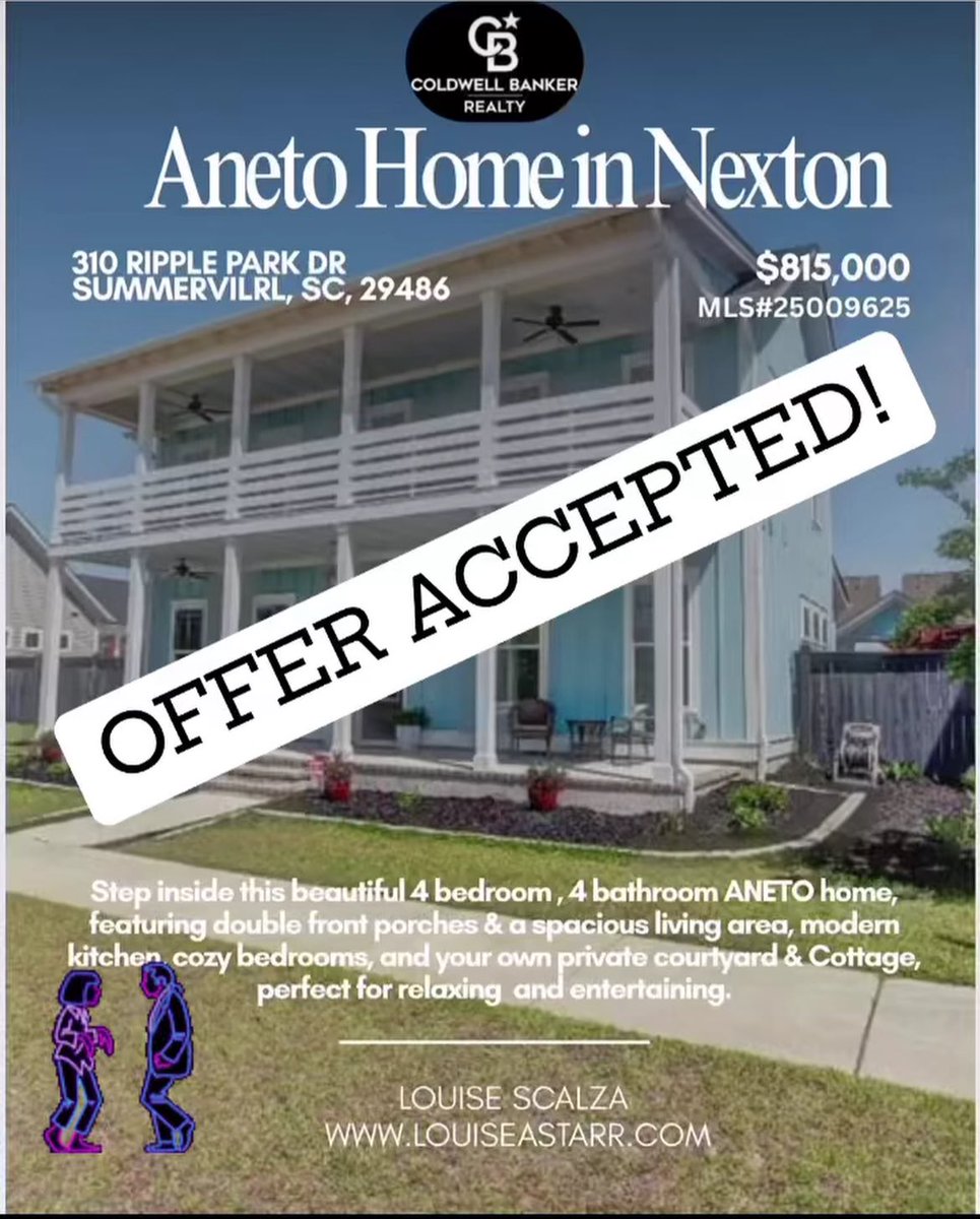Lscalza's tweet photo. Congrats to my sellers on their accepted Offer on their beautiful NEXTON Home! 🎉💃🏻🕺🏻🥳⭐️👏https://t.co/Xx4uEbPCAo https://t.co/qme31kCPT3