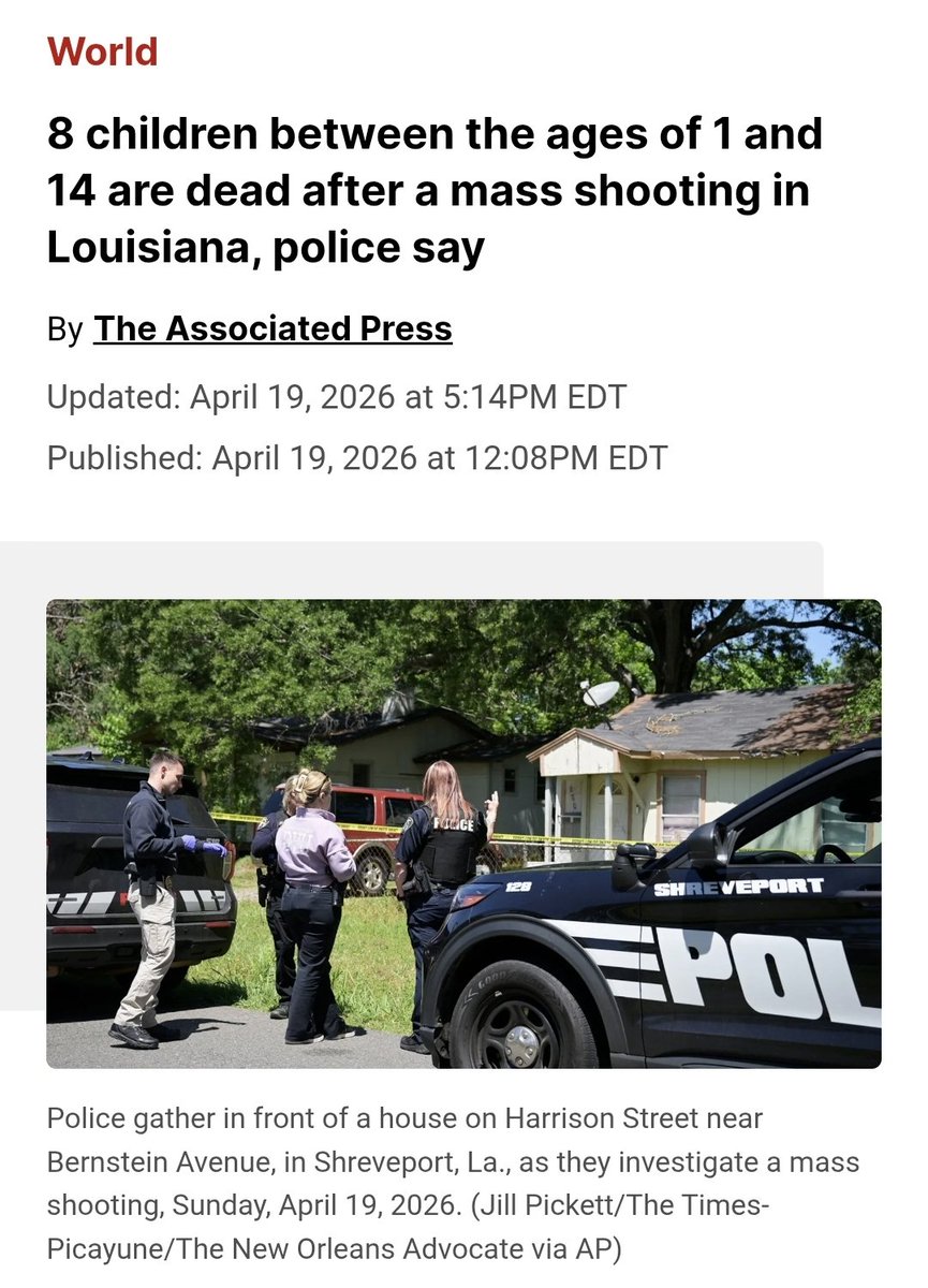 STVASTG's tweet image. Breaking!

cp24.com/news/world/202…

#gunviolence #massshooting #louisiana