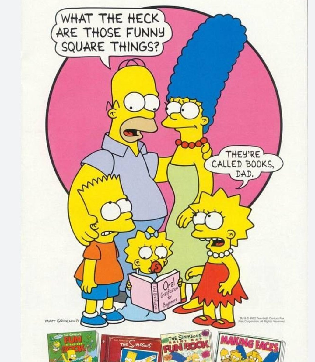 FilosofaRe40833's tweet image. En el 19 de Abril de 1987, se empezaron a emitir por televisión de cable los primeros cortos de precuela, de los Simpson; creados por Matt Groening .
#LosSimpson #MattGroening #simpsons #adultcartoons #efémeride