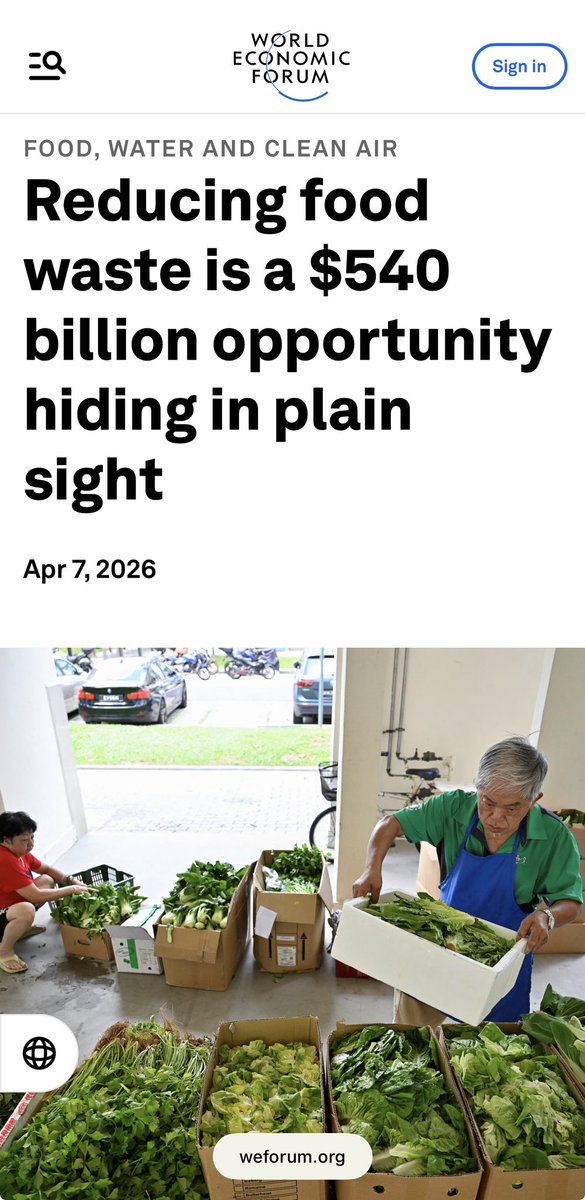 kostasfurious's tweet image. #food #waste #market @Davos 

weforum.org/stories/2026/0…