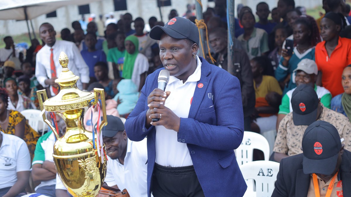 USSSAOnline's tweet photo. USSSA Zonal Games 2026 U-20 Football Boys - Mukono Zone 

Dignitaries who attended the closing ceremony included Harriet Apolot, 3rd VP USSSA, Mr. Aaron Bukenya, founder of St Mark HS (hosts) among others 

#USSSAZonalGames2026 https://t.co/OwZqAeEljQ