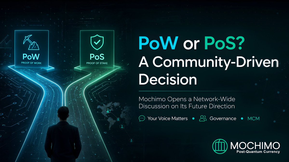 Luisenriquepl's tweet image. Did you know you can influence whether Mochimo stays PoW or migrates to PoS?

The community is discussing this potential change, and any user can participate. It's not urgent; it's an open discussion about the network's direction.

#Mochimo #Blockchain #CryptoCommunity