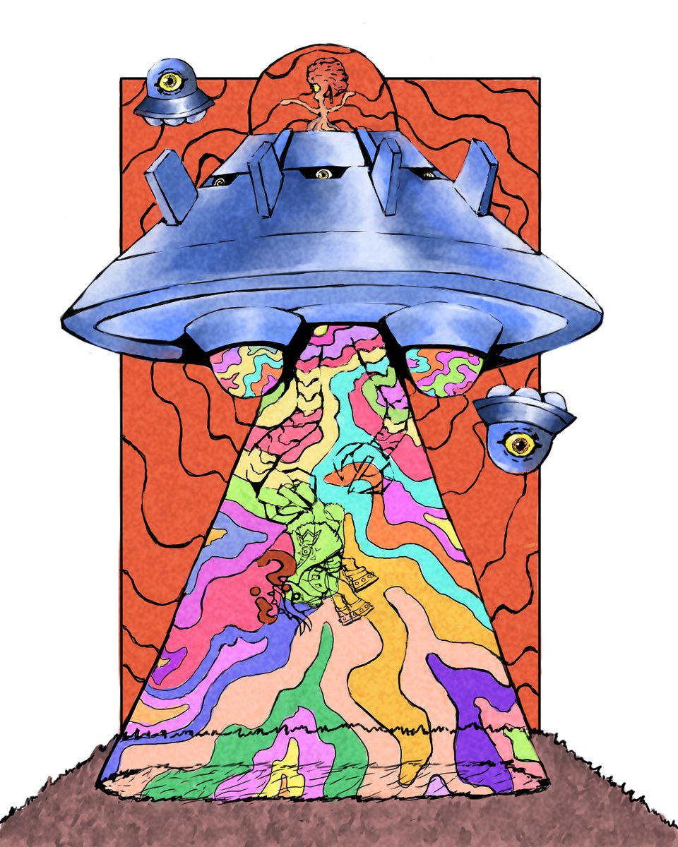 GarrodX1999's tweet image. Abducción Alienígena #digimonfanart #デジモン #Oblivimon #Bullmon #Vademon #Lillymon