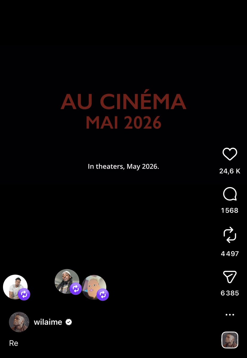 tchebaloo's tweet image. 10 Ans plus tard

Wilaime au cinéma 

Croyez en vos rêves 🙏🏽