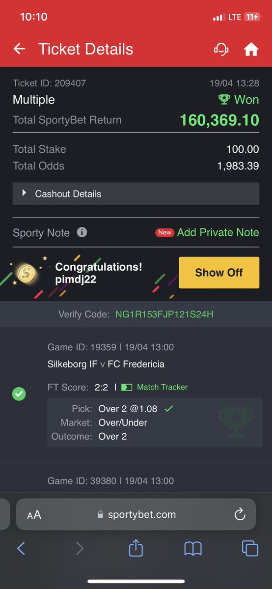 Bw_princes's tweet image. Power Of MEGA ODDS  🔥❤

2100 odds won ✅✅✅
1983 odds won ✅✅✅
1259 odds won ✅✅✅
1300 odds won ✅✅✅
651 odds won ✅✅✅
300 odds won ✅✅✅
1000+ odds won ✅✅✅
Community Win 🥳🥳🥳🏆🏆🏆

Congratulations to all who won from it 🥳🥳
Flex 2 won from the 10k odds 🤭🤭