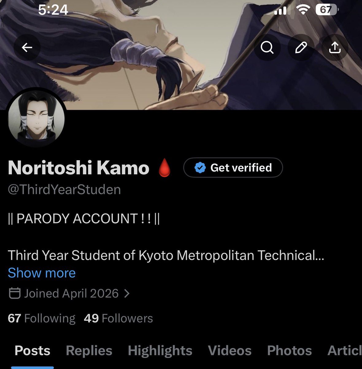 Noritoshi Kamo 🩸 tweet media