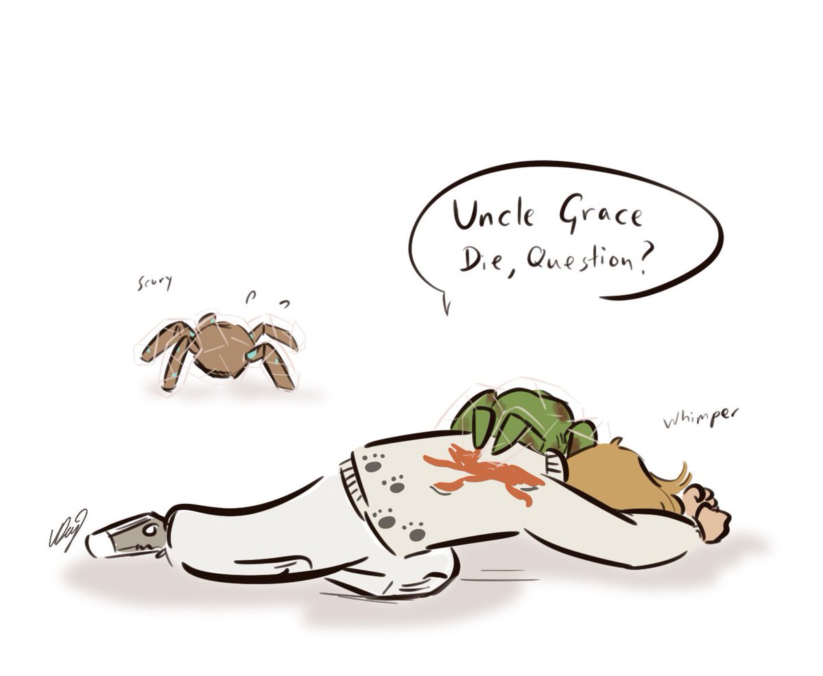 Human Grace finds out that Eridian Grace grows and gets heavier very fast