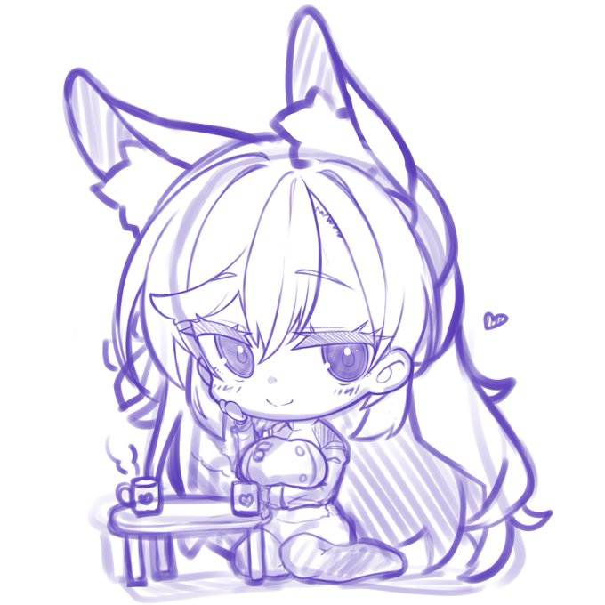 マグカップとか作りたいなぁって思いながら描いた愛宕 