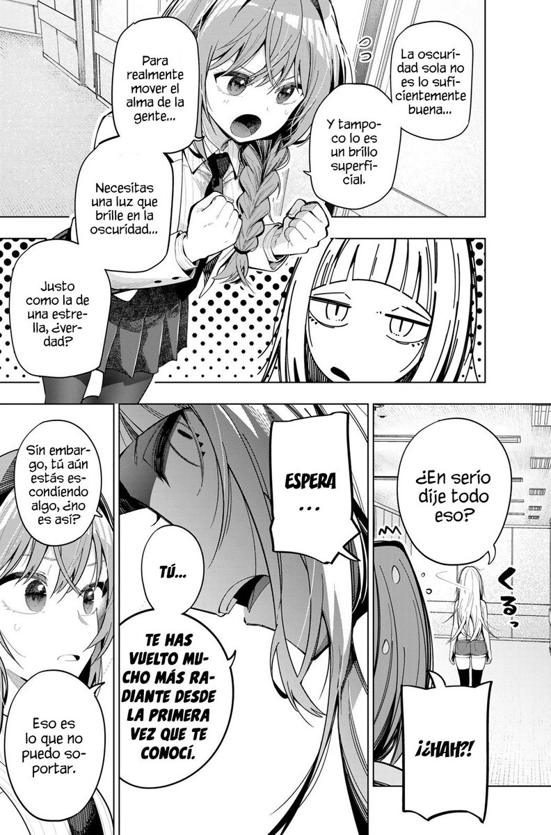 Ese "Estás escondiendo algo" puede tirar por MUCHOS frentes, yo solo digo que puede ser lo que todos estamos pensando, y me encanta que por medio de Hizumi también veamos reflejado el desarrollo de Rikka, llegará a un punto donde podrán hacer un buen dúo