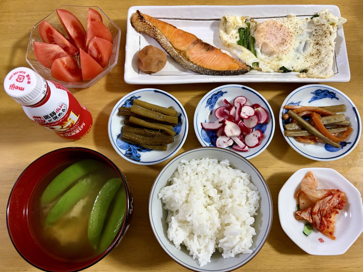 mamosam75's tweet image. 朝ごはんいただきます😋
#朝ごはん　#朝飯　#Breakfast