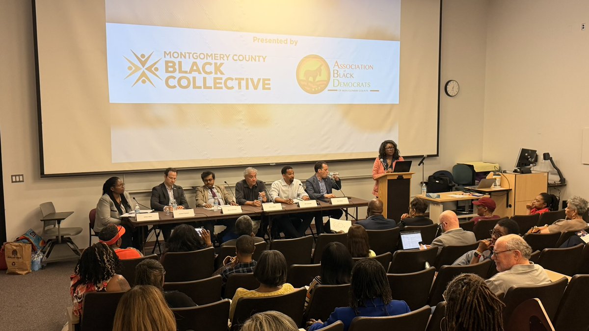 iambstuc's tweet image. I attended the candidate forum for County Executive in Montgomery County, MD. MoCo is the largest county by population and economic contribution to the state of Maryland. This forum was sponsored by the MoCo Black Collective and the Association of Black Dems. #ADOS #ADOSMD