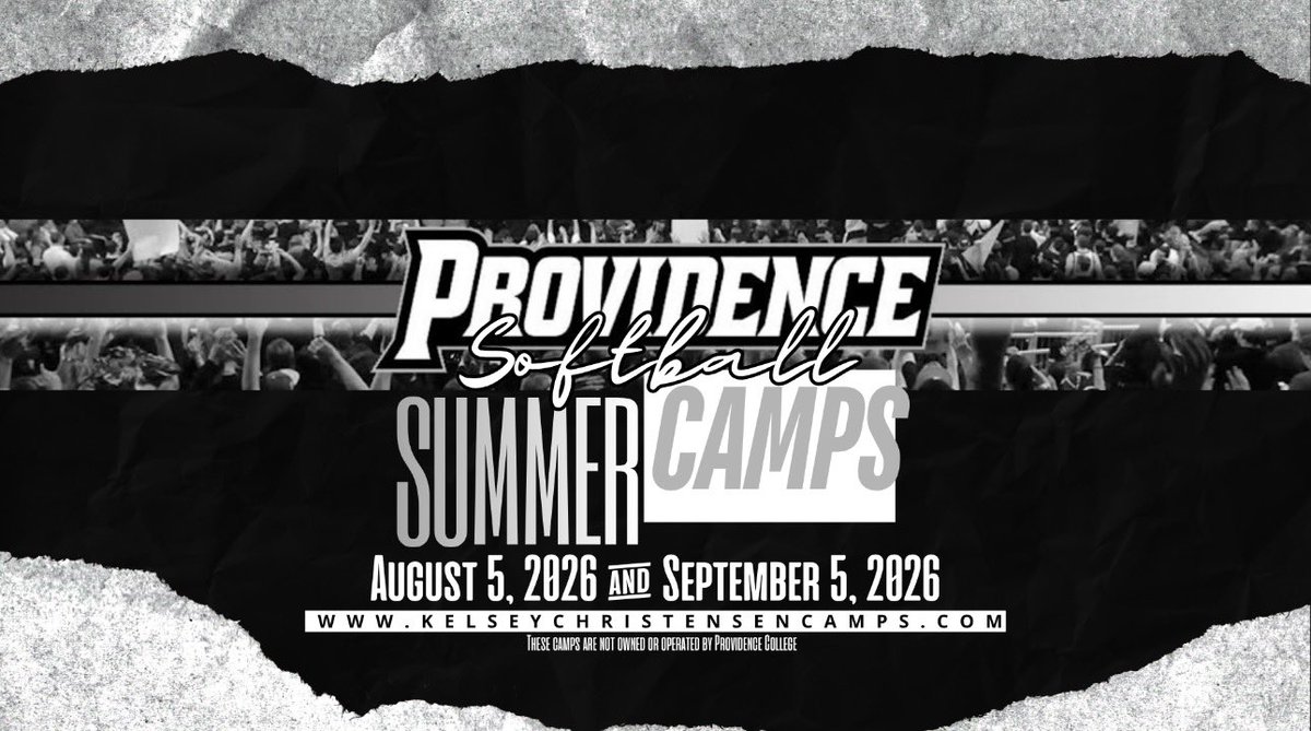 PCfriarsoftball's tweet photo. Providence College Softball Summer Camps are back!  

Join us this summer to train, compete, and level up your game.  

📅 August 5, 2026  
📅 September 5, 2026  

Camp registration is now open—secure your spot today!  

🔗 https://t.co/Okn8NI2M0c  

#GoFriars #HereToWin #1SC https://t.co/j6K5GrMGye