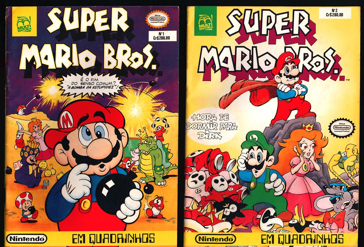 Nintendo released official Mario merchandise in Brazil even before officially launching its video games there.

In other words, it knew full well that all the Mario fans who would buy these licensed products were players of pirated cartridges and consoles!