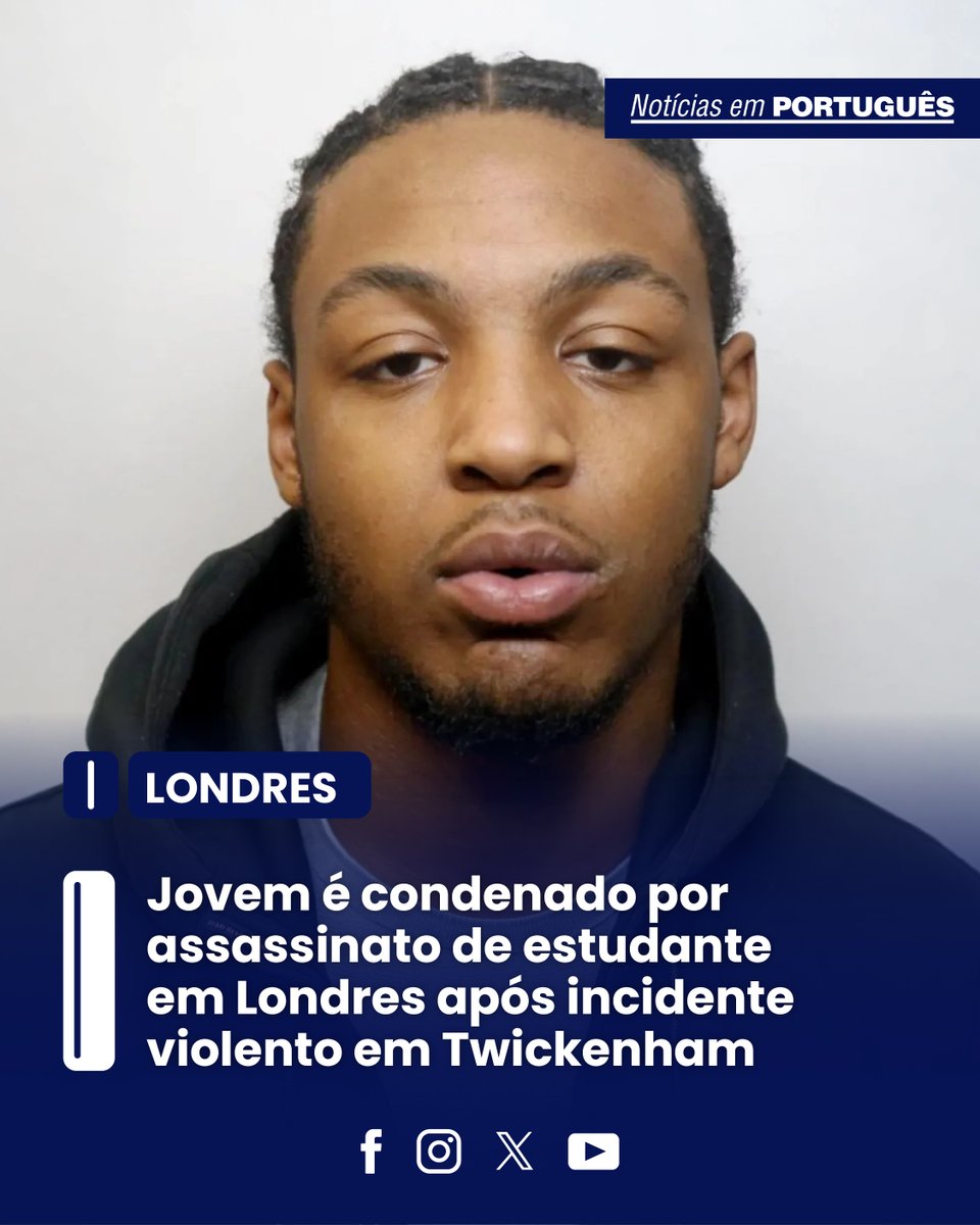 jornalNEP's tweet image. Um jovem de 21 anos foi considerado culpado pelo assassinato de um estudante, em um caso que gerou forte repercussão.
O crime ocorreu na estação de Strawberry Hill, em Twickenham, onde a vítima foi atacada após um confronto entre vários grupos.
#Londres #ReinoUnido #Twickenham