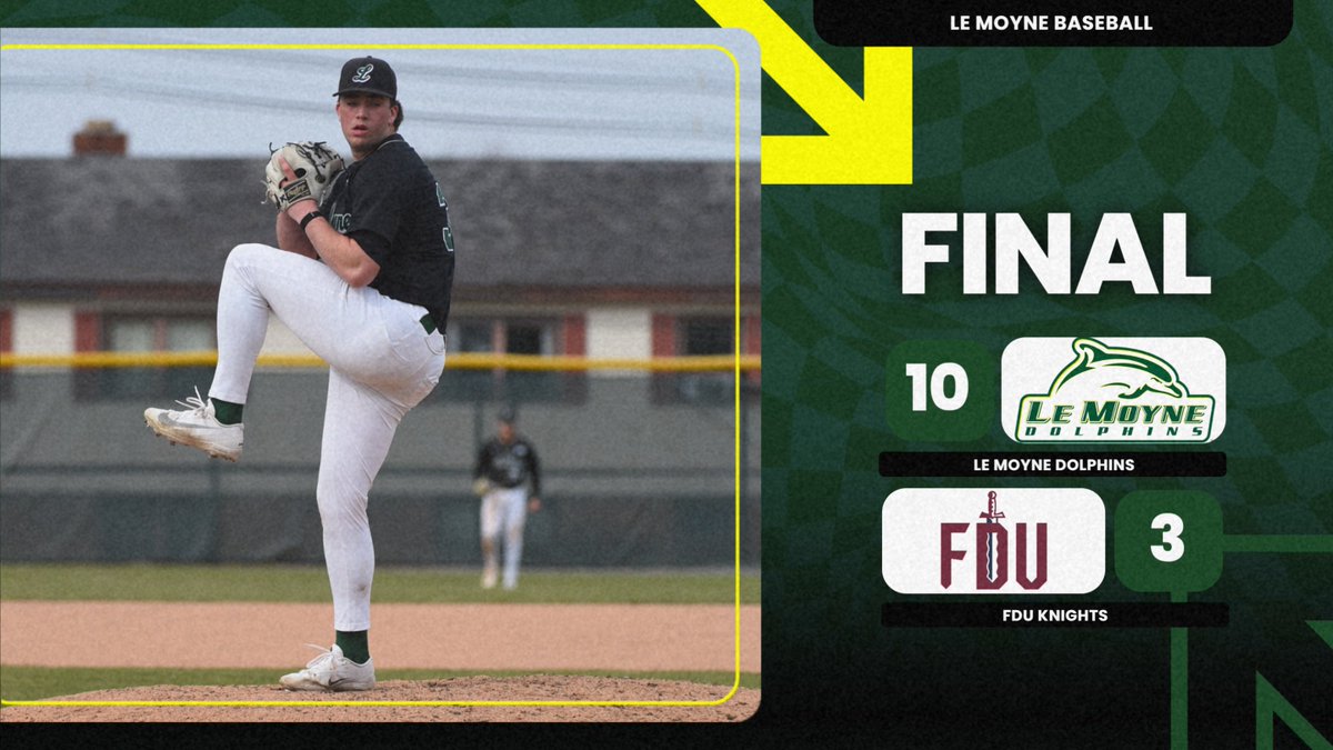 LeMoyneBaseball's tweet photo. We picked up our fourth straight series win!
Molini struck out six over 5 and 1/3 innings to earn the win and Connors tossed the final 3 and 2/3 for his second save of the series.
Goodness had three hits and two RBI and Romich and Diaz also had two RBI. https://t.co/YCwox8KmZl