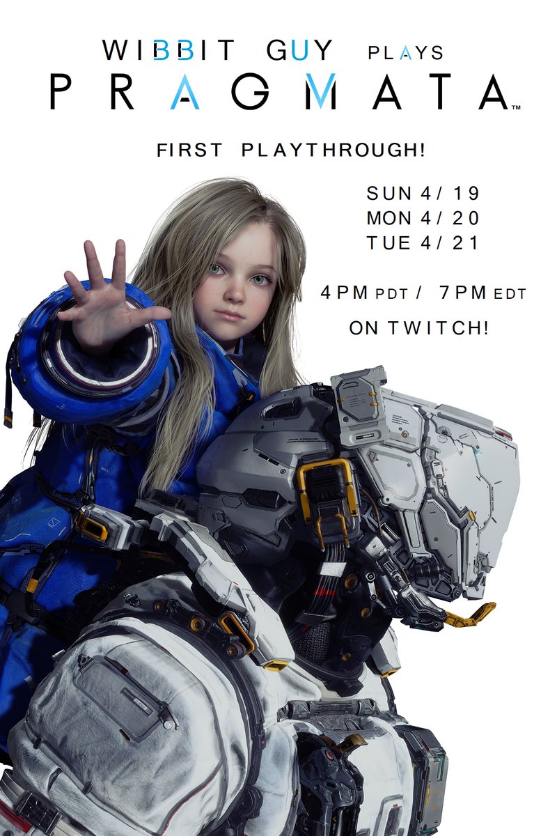 CarlosG85857320's tweet image. We will be going live in a few hours on #Twitch with our First Playthrough of #PRAGMATA, a new sci-fi game from #Capcom that blends 3rd-person shooting with puzzle-based hacking!
We will be playing this on April 19th - 21st and hopefully try to beat the game! See you on stream!