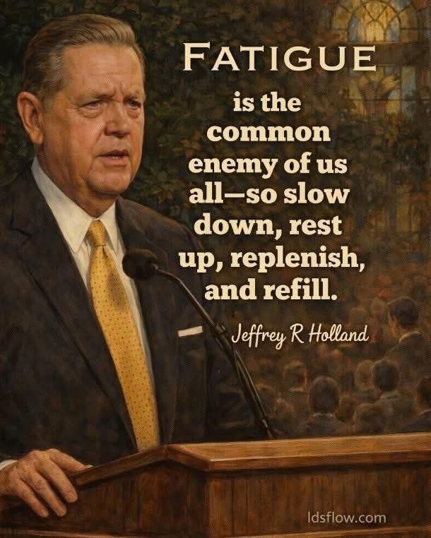 Well said. Man do I miss Elder Holland.
