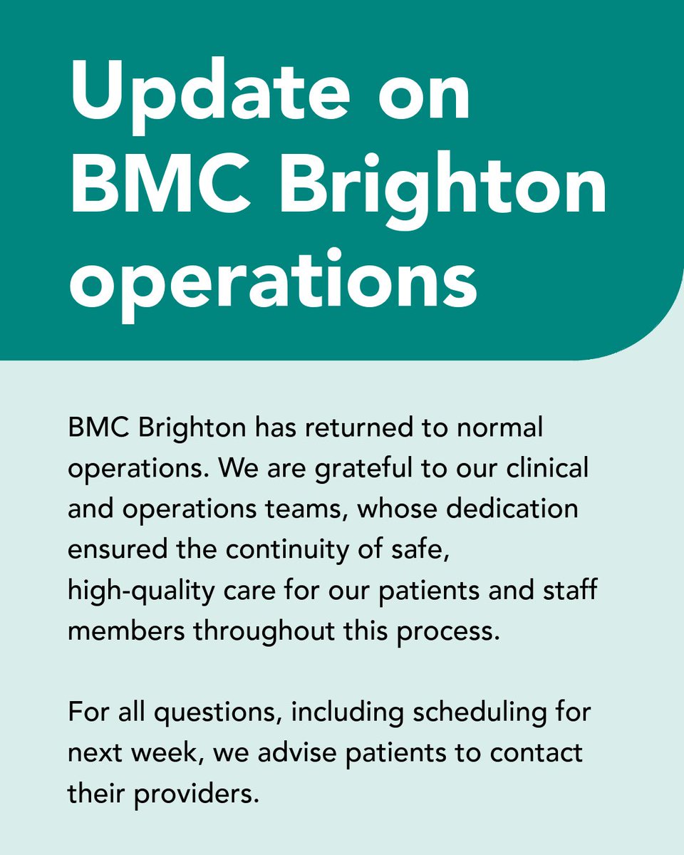 Boston Medical Center - Brighton tweet media