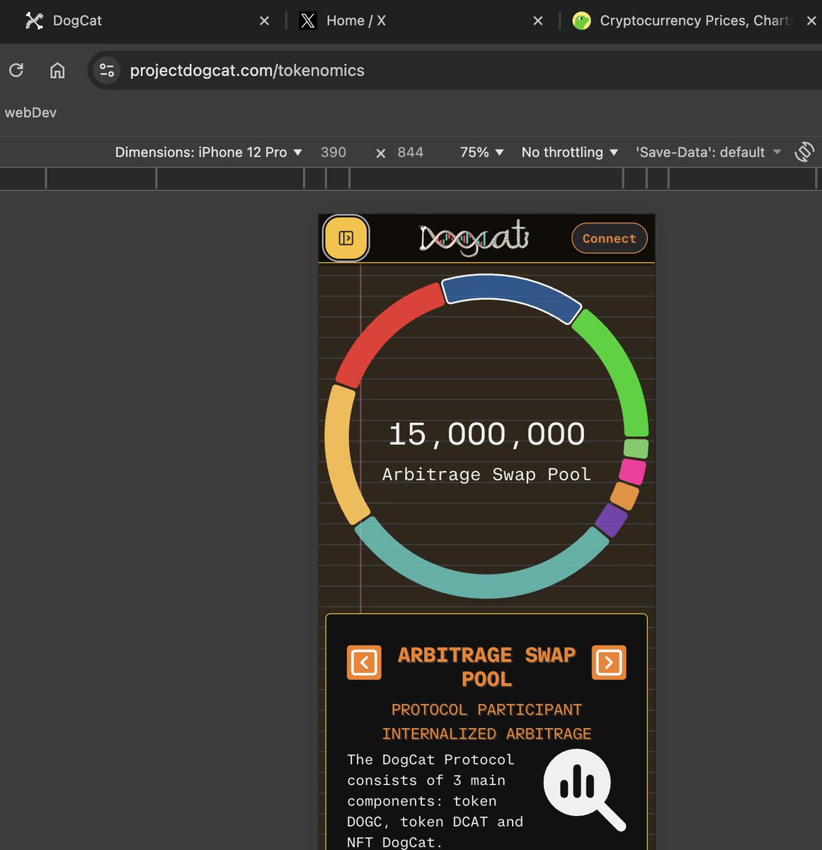 dEx3p's tweet photo. Building our dApp I assumed most people still use desktop for crypto, &amp; Perhaps that's still true for 'OG' users. But man.. the new generation of users is mobile &amp; mobile only. It's basically just dev mode - phone view only now. $DogCat https://t.co/9agYQguBxb