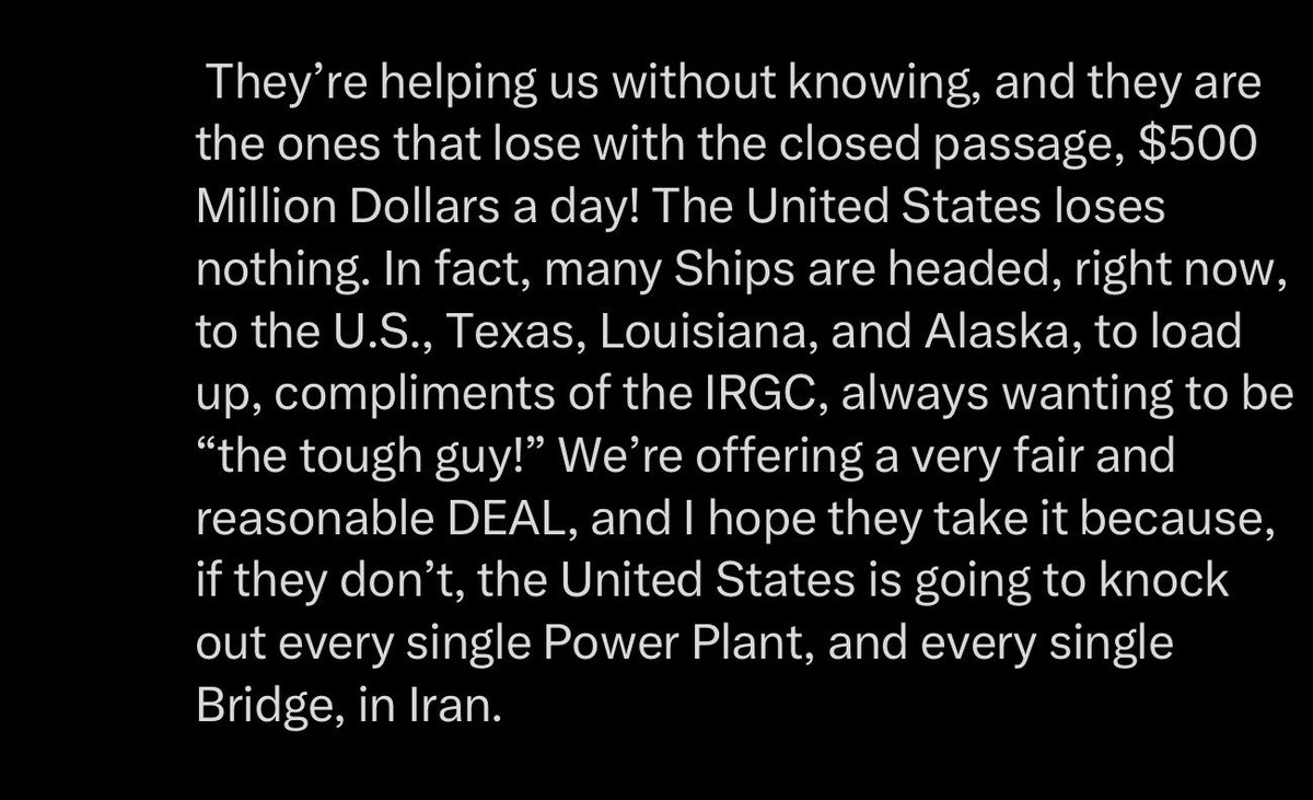 DavidShoebridge's tweet image. The latest Truth Social post by Trump boasts of war profiteering from the illegal US blockade of Strait of Hormuz, while threatening war crimes against the Iranian people. All in a night’s work for an increasingly deranged US President. End AUKUS, free us from being part of this.