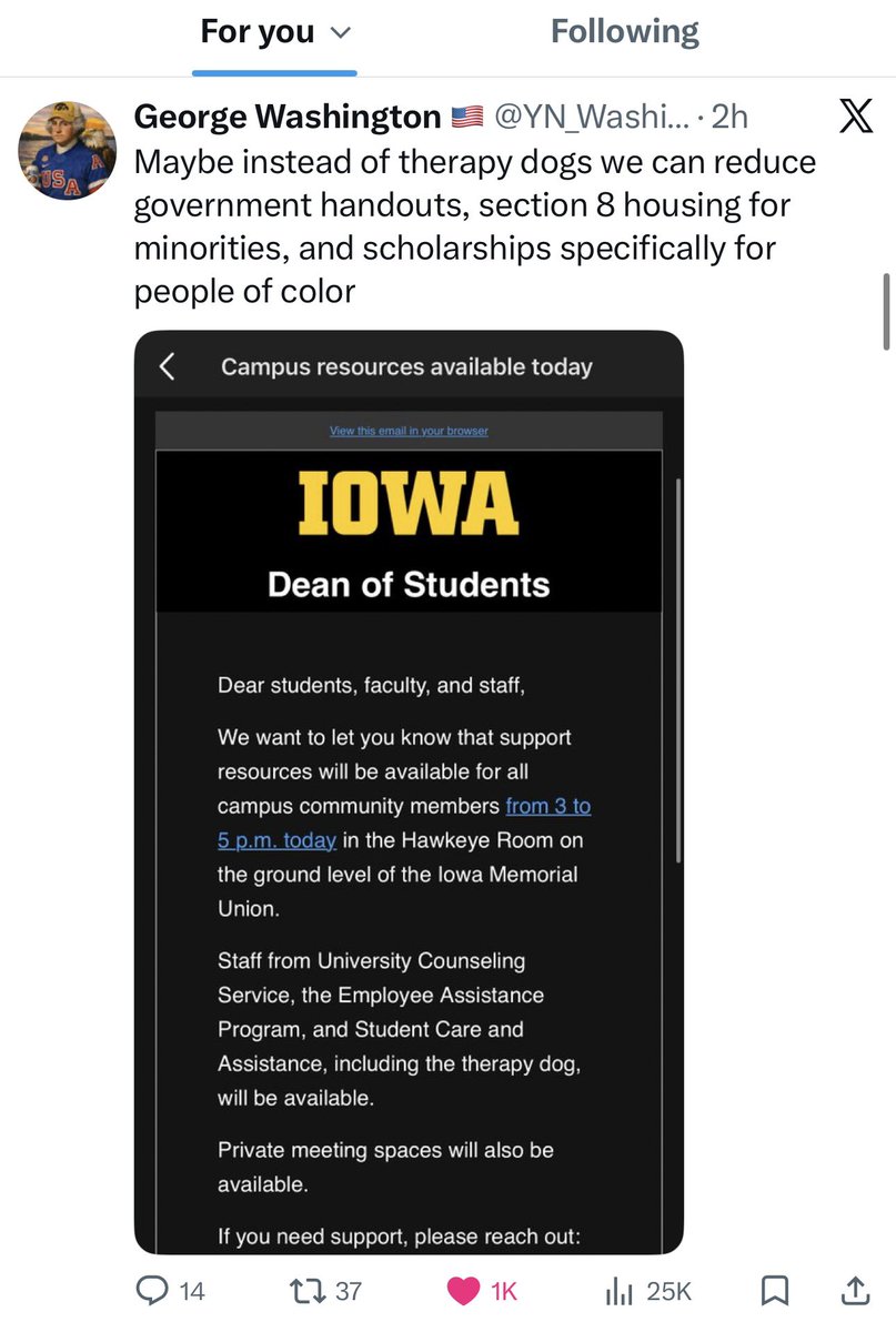 Let’s check in on Iowa burners right now… #agree