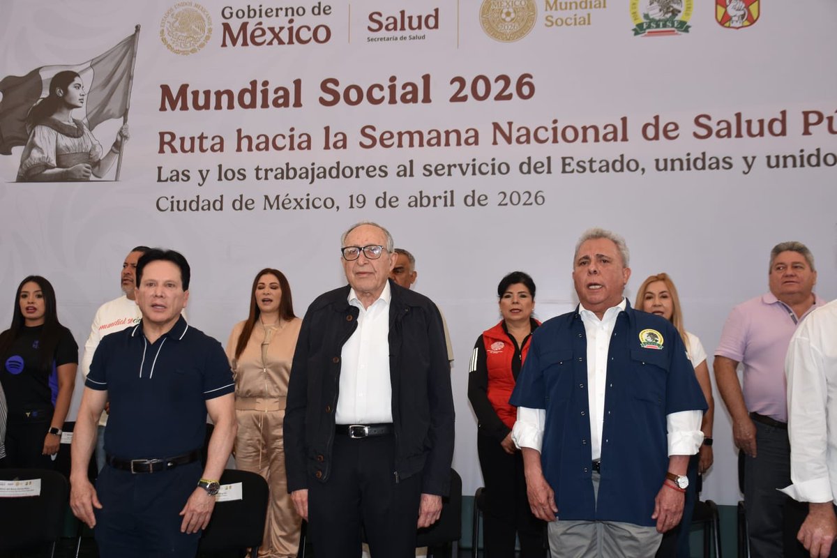 DanielAceves84's tweet photo. A partir de hoy llevamos el @MundialSocial26 a personal de más de 100 sindicatos, poniendo en marcha una gran alianza deportiva, a través de “Salud en el Mundial Social 2026”. Una iniciativa del Dr. David @DKershenobich @SSalud_mx y el Lic. Marco Antonio @GarciaAyalaM @FSTSE_MX https://t.co/QycTWch5W3