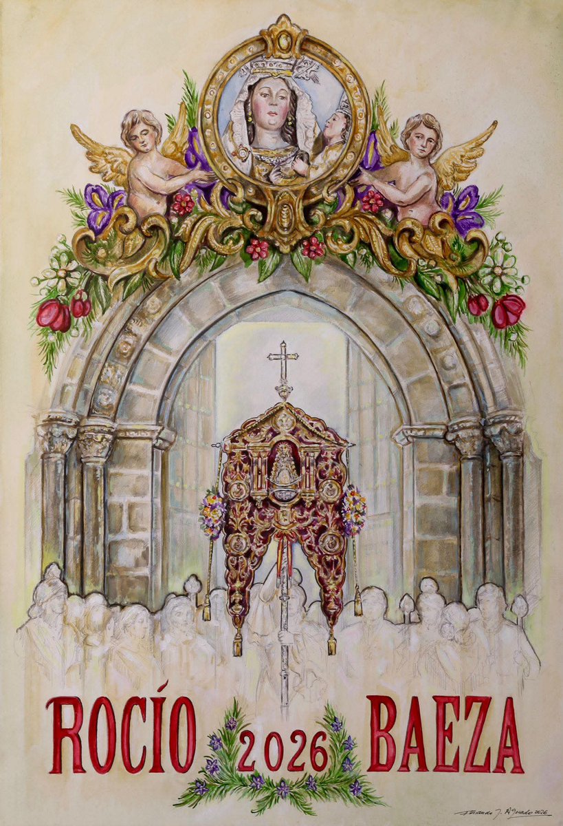 Inciensoypasion's tweet image. Cartel de la Hermandad del Rocío, Baeza 2026.
#baeza, #glorias, #elrocio
@pasionenjaen @pasioncofrade02
@DiarioJAENes @Gentedepaz
@DiarioPasionESP @NazarenoCSR
@CofradiaPlus @CofradiasTv
@CofradiasAnd  @lalevantaweb
@jaenturismo