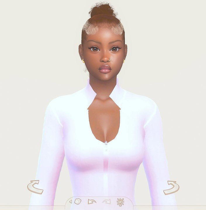 bunniihannii's tweet image. jasmine ! #sims4 #CAS