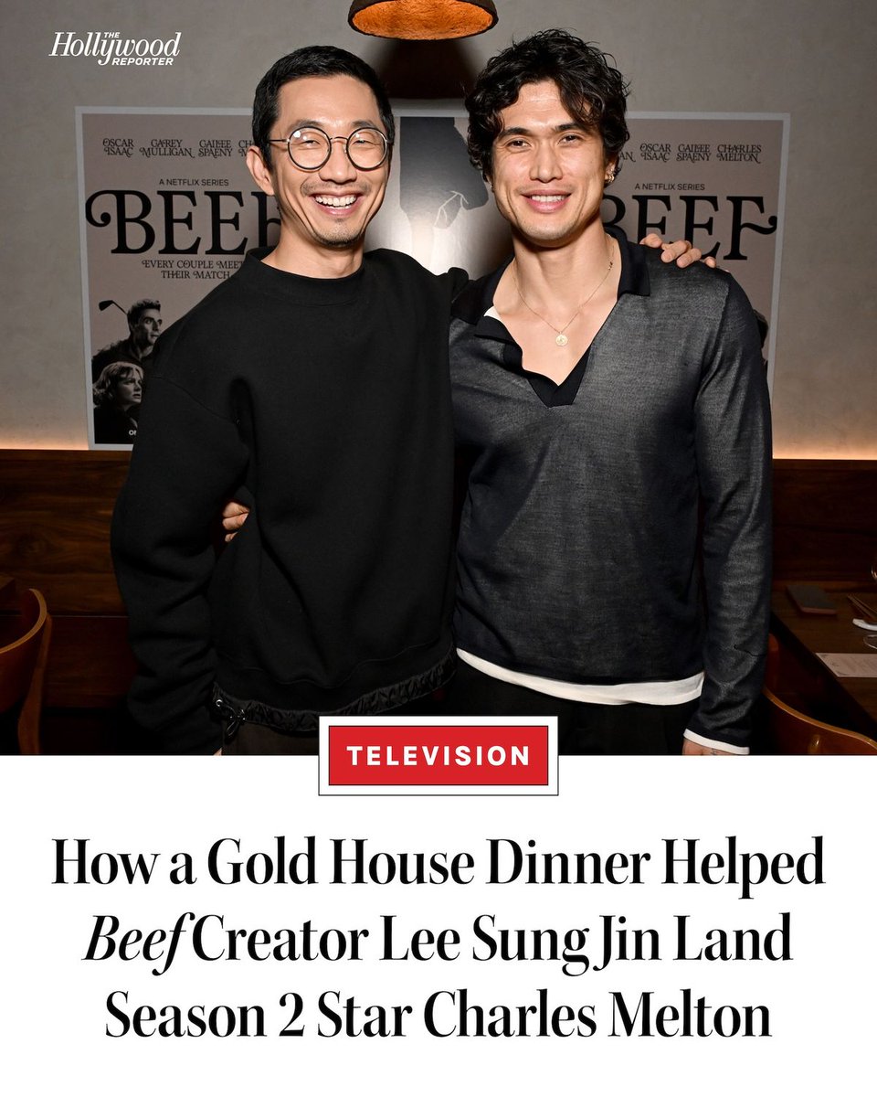 THR's tweet image. When #Beef creator Lee Sung Jin finally settled on the premise for season two of the hit anthology series, he had one actor in mind — Charles Melton. bit.ly/4to1cPi