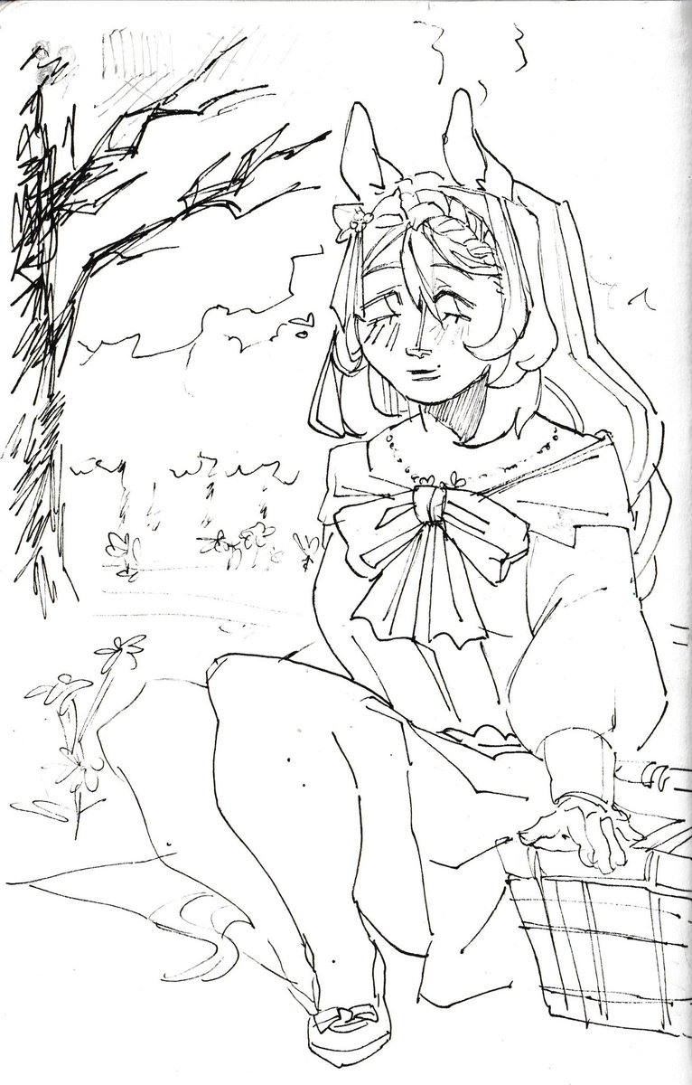 Super Creek art because umamusume has been calling to me more than idv has