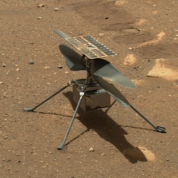DrPnygard's tweet image. #NASA's Ingenuity helicopter became the first aircraft to achieve flight on another planet, OTD in 2021. Delivered to #Mars attached to the underside of the #Perseverance rover, #Ingenuity was intended to make only five flights but instead completed seventy-two over three years.