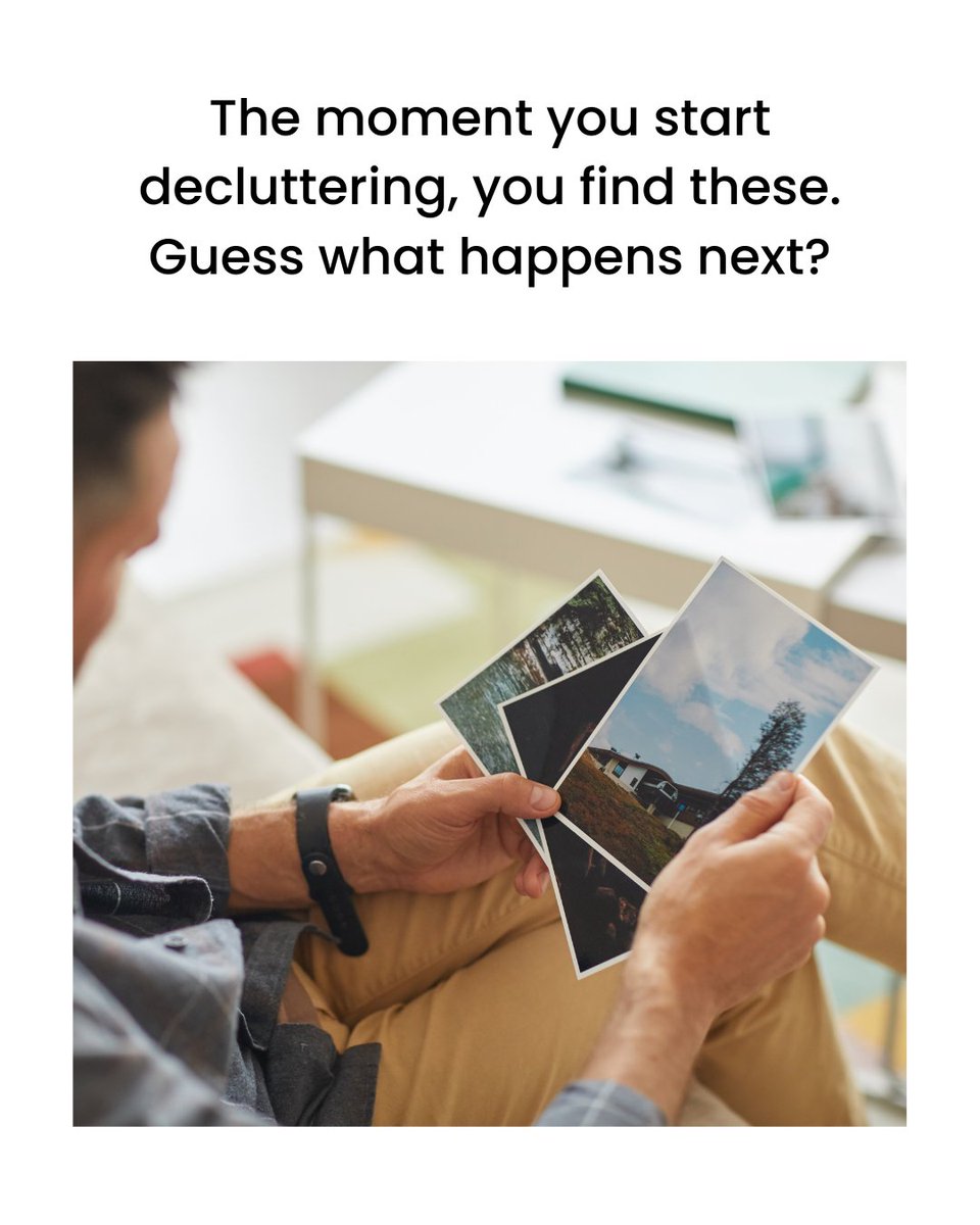 JunkRelief's tweet image. That's right... You spend a whole hour looking through old photos! 📸

#JunkRelief #DeclutterYourSpace #LessClutterMoreLife