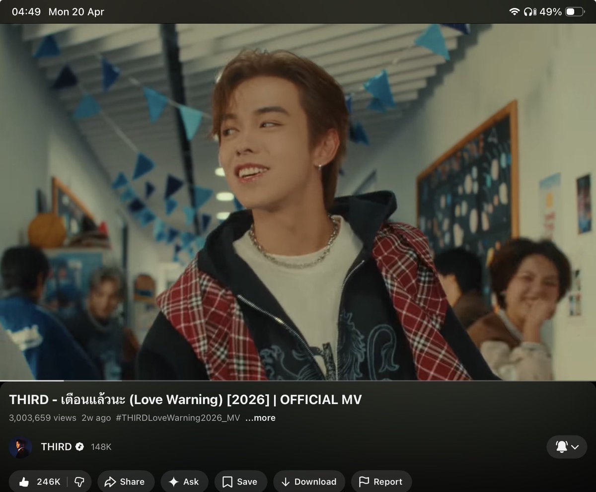 BonussasA's tweet image. เย้ ๆ ยินดีกับลูกชายด้วยงับ 3ล้านวิวใน2 อาทิตย์ เก่งที่สุด ยอดเฟบยอดวิวในตต กับน้องนางเอกก็เริ่ดสุด ๆ ไปต่อค้าบ🥰🥰🥰🥳

#ThirdLoveWarning2026 
#ThirdLapat