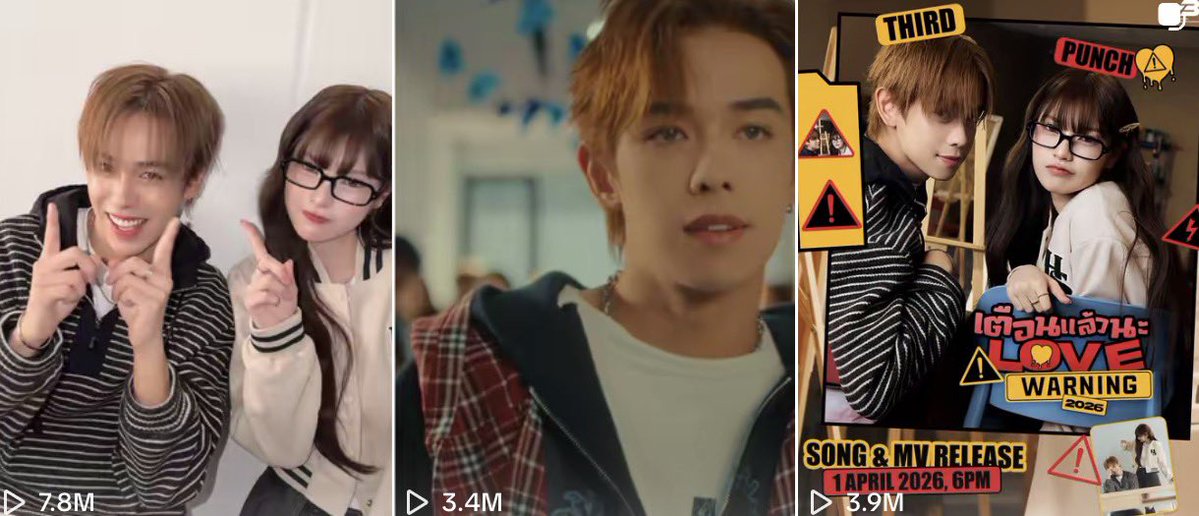 BonussasA's tweet image. เย้ ๆ ยินดีกับลูกชายด้วยงับ 3ล้านวิวใน2 อาทิตย์ เก่งที่สุด ยอดเฟบยอดวิวในตต กับน้องนางเอกก็เริ่ดสุด ๆ ไปต่อค้าบ🥰🥰🥰🥳

#ThirdLoveWarning2026 
#ThirdLapat