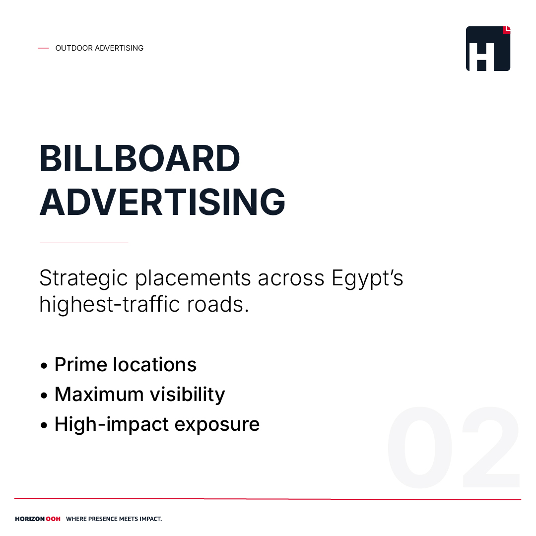 HorizonOOH's tweet image. Your brand deserves more than visibility — it deserves presence.

High-impact outdoor campaigns across Egypt’s most strategic locations 📍  
Built for brands that refuse to go unnoticed.

📩 info@horizonooh.com  

#HorizonOOH #OOH #OutOfHome #DOOH #Egypt #Advertising