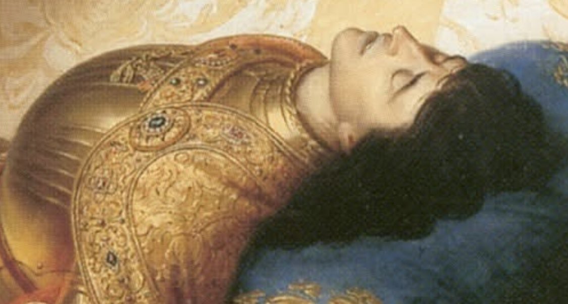 nissnickmich's tweet image. “Juana la loca” (1836). Obra del pintor francés Charles de Steuben #arte #pintura #juana #loca #curiosidades #felizdomingo #19abr