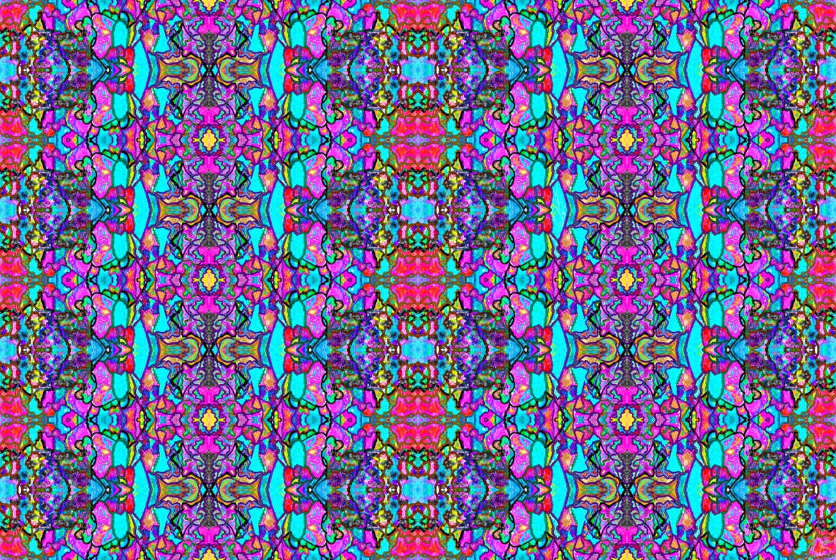 AbstractFactHQ's tweet image. "Segmented Watercolor - Pattern Variant" #DigitalArt #AbstractArt #VisualArt #NOAI