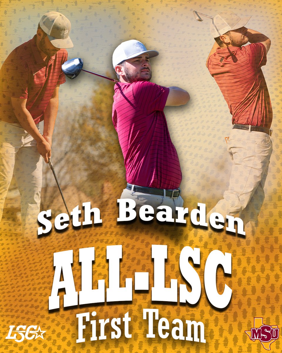 MSUMustangs's tweet photo. ⛳️ ALL-CONFERENCE

Seth Bearden earns All-LSC First Team Honors for the third straight season. Bearden was also named LSC Academic Player of the Year, marking the second team Bearden has been named to the All-Academic Team.

#StangGang https://t.co/d7xxVd1UqA