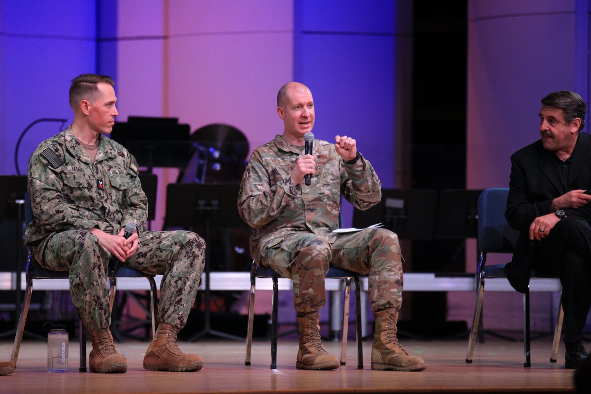 alexanderrogge's tweet image. A Big Band Bass Bone Bonanza panel led a discussion about auditioning for jazz bands and playing jazz music at The U.S. Army Band 2026 American Trombone Workshop. #MilitaryMusic #JazzBand #Auditioning #MusicTheory #Improvisation #Swing #BassTrombone #Trombone #ATW2026 #ATW #Music