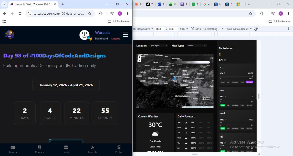 wu_ra_leeh's tweet image. Day 98 of #100DaysOfCodeAndDesigns with the Sarcastic Geeks Trybe @sarcasticgeek4u

Bringing everything together..... Almost thereee!!!! 🔥🔥🔥