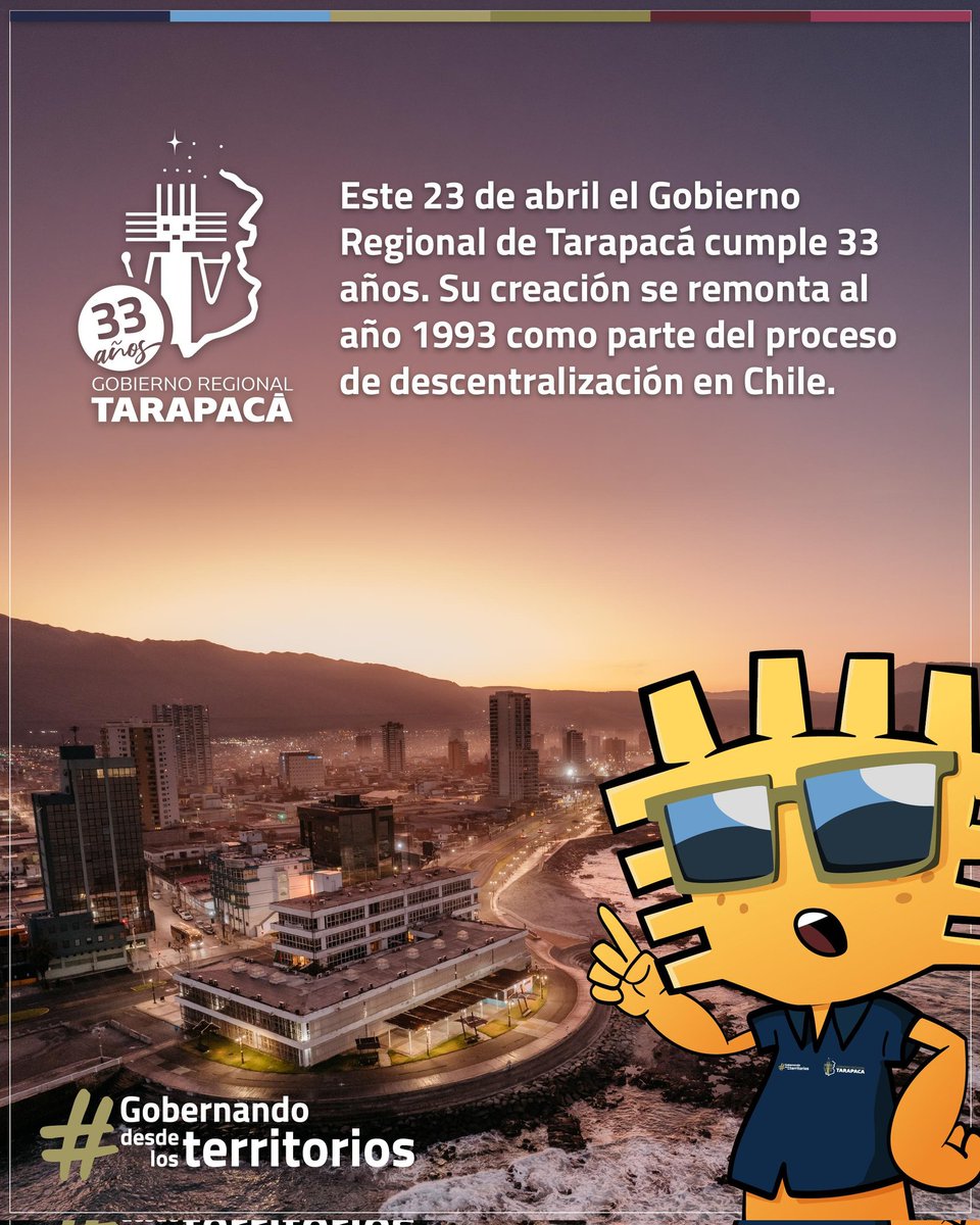 Gore_Tarapaca's tweet image. #SeViene 🎉

La semana que comienza es muy importante para el Gobierno Regional de #Tarapacá, ¿sabes por qué? 🤔

Así es, cumplimos un año más de vida y, en las siguientes láminas, te contamos algunos tips del #GORE. 😉 

🔜 Desliza