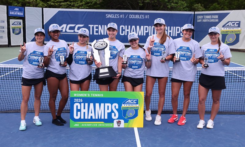 TuffyTalkNow's tweet image. A 3-seed that played like a 1 all tournament long.

Wolfpack women’s tennis. ACC CHAMPIONS. 🏆🐺🔥

4/4 

#GoPack #WolfpackNation #PackTennis